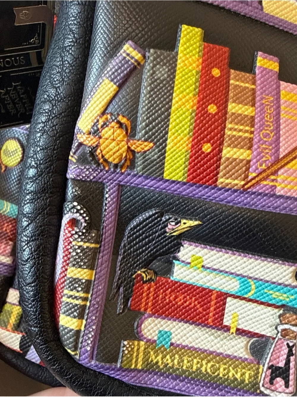 Loungefly Disney Villains Bookshelf Print Mini Backpack Multicolor